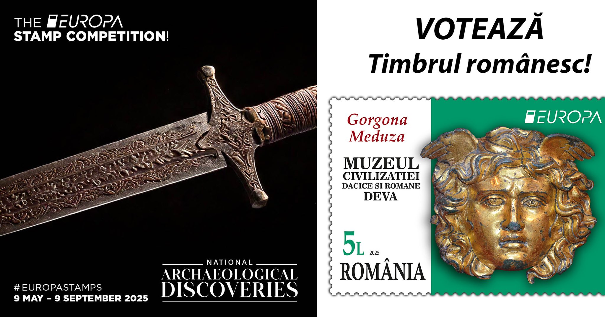 Ultima zi de vot pentru timbrul românesc la competiția EUROPA Stamp 2025!