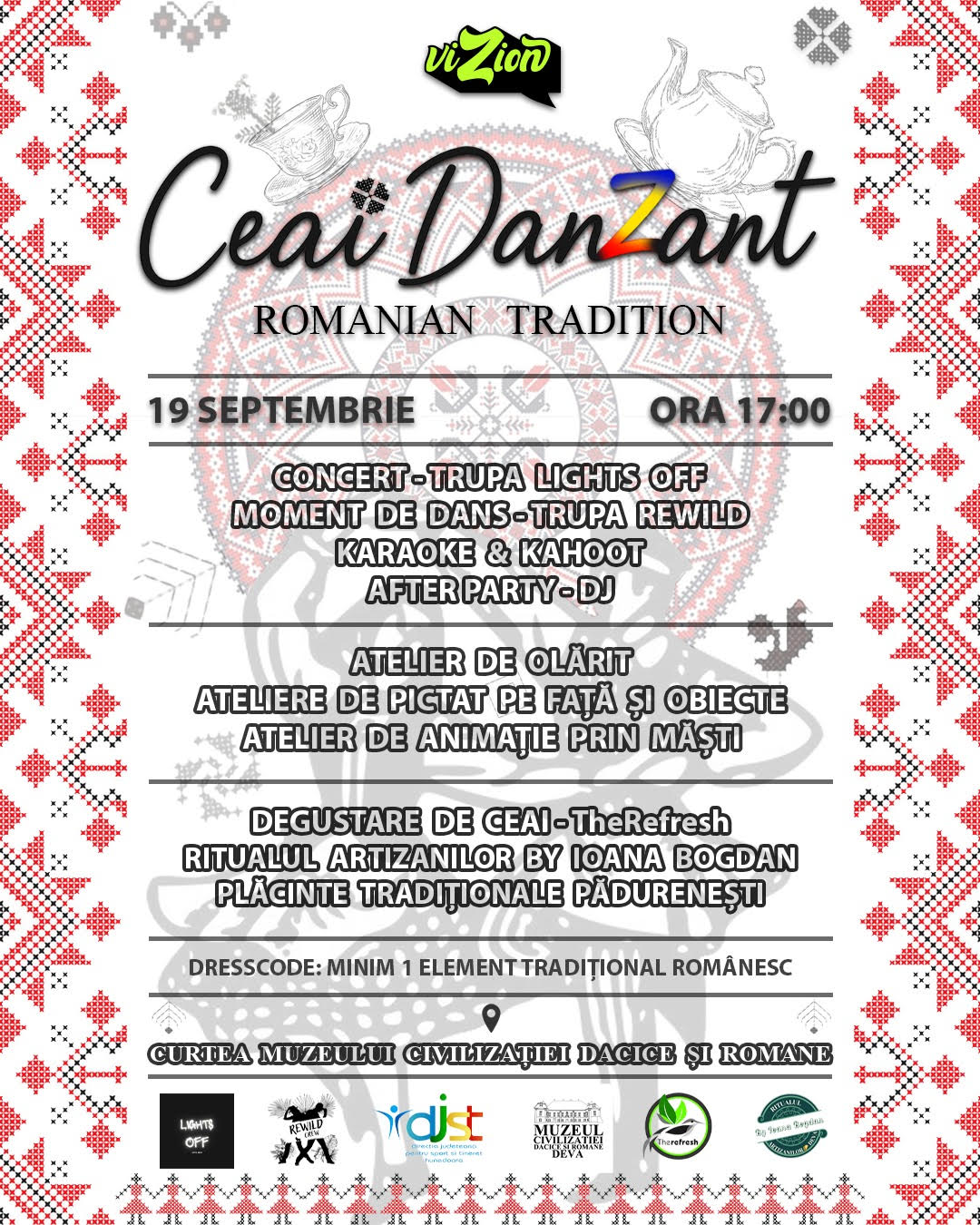 „Ceai Danzant” la Deva: Tradiții românești reinterpretate de tineri, la MCDR
