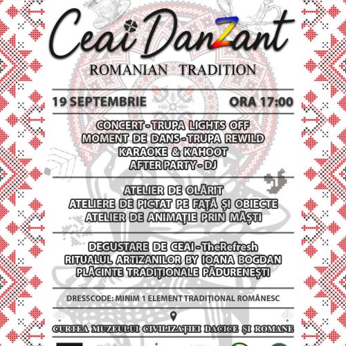 „Ceai Danzant” la Deva: Tradiții românești reinterpretate de tineri, la MCDR