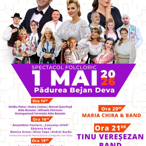 1 Mai în ritmuri autentice românești la Deva