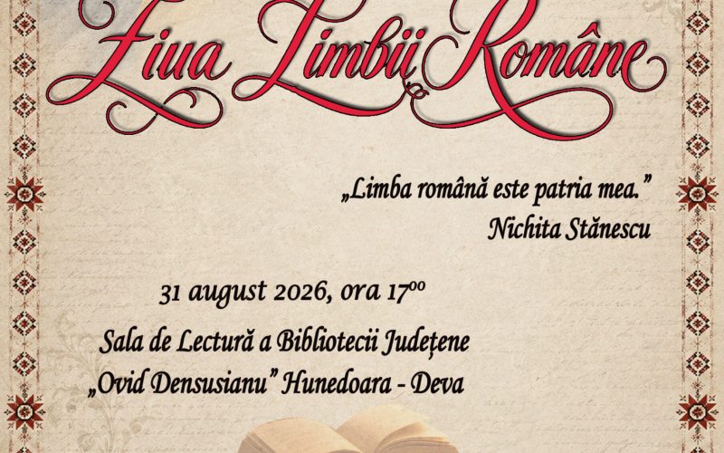 Ziua Limbii Române, 31 august 2026